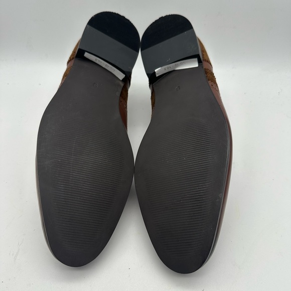 DAPPER SHOES CO. Handcrafted Genuine Leather Men's Wingtip Brogue Oxfords Sz 10 - Picture 8 of 9